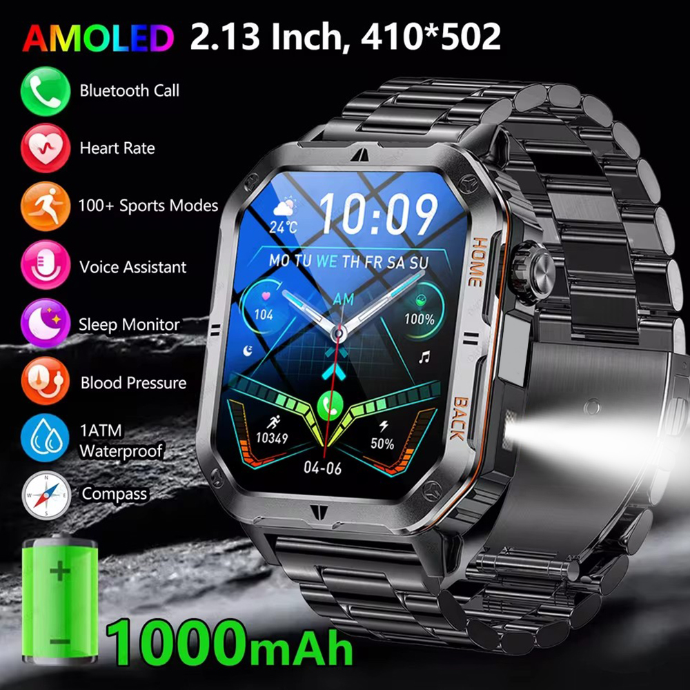 Phase Esports & Gaming Festival - New Smart Watch Men AMOLED Screen