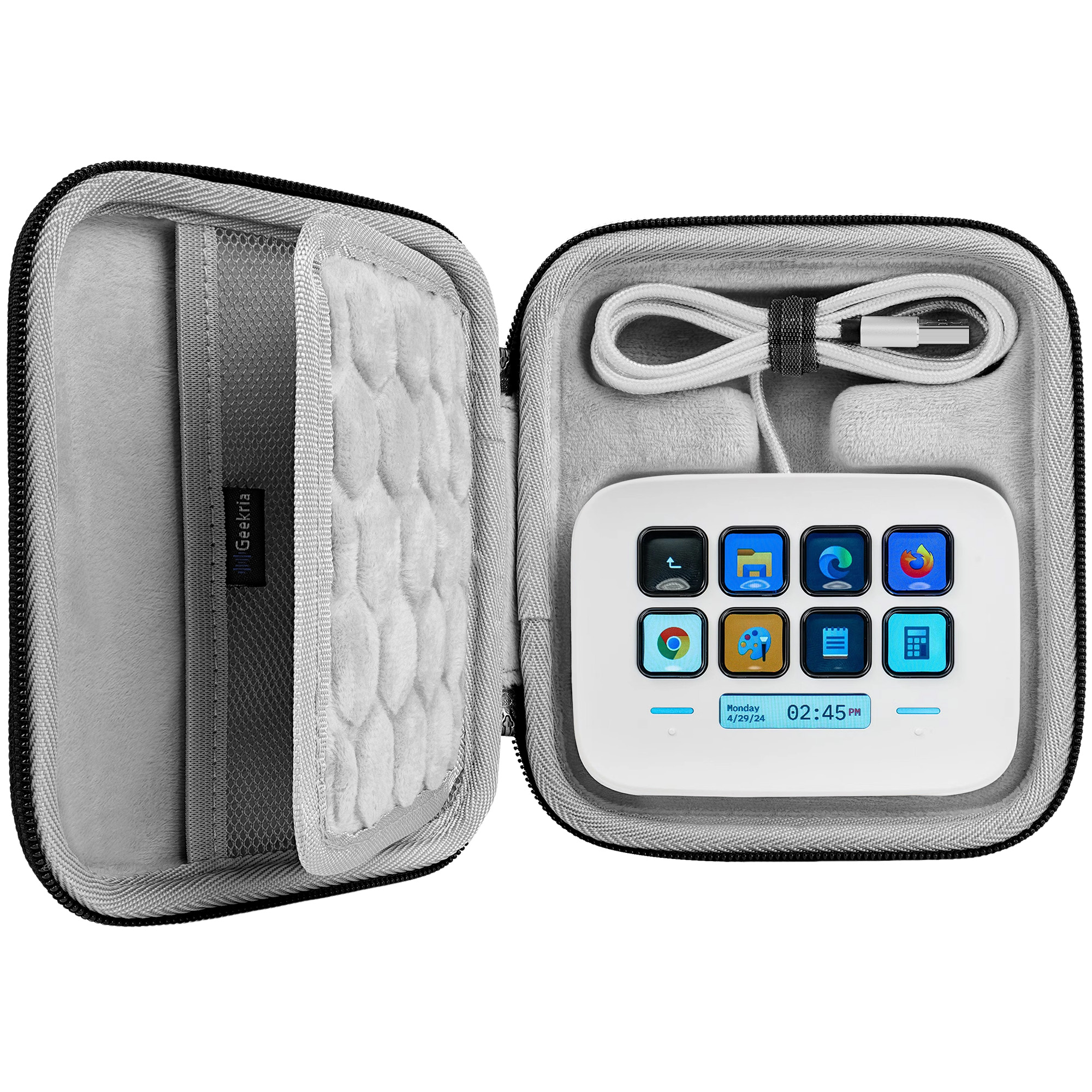 Elgato Stream Deck - Geekria Customizable Keys Carrying Case, Compatible