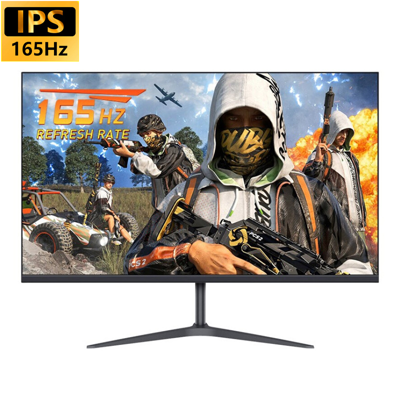 Gaming Monitor Curved - FYHXele 27inch Monitor FHD IPS Flat