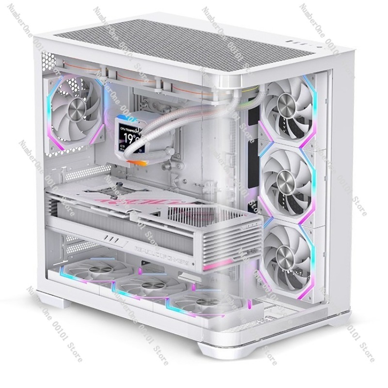 Esports Gaming Cafe - Curved Tempered Glass Gaming ATX PC