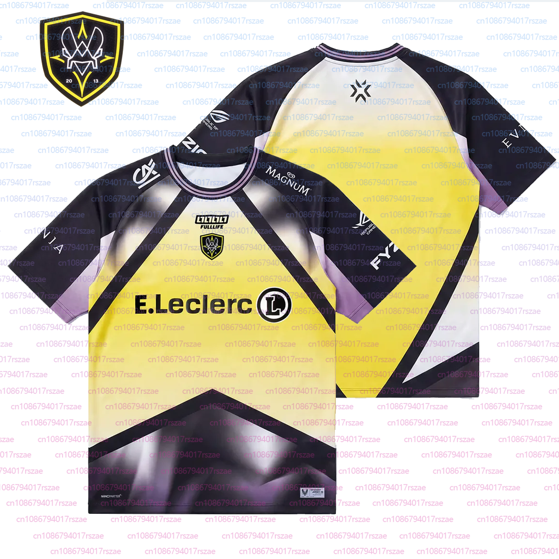 Esports Gaming Shirts - Gradient Design 2026 Team Vitality Men