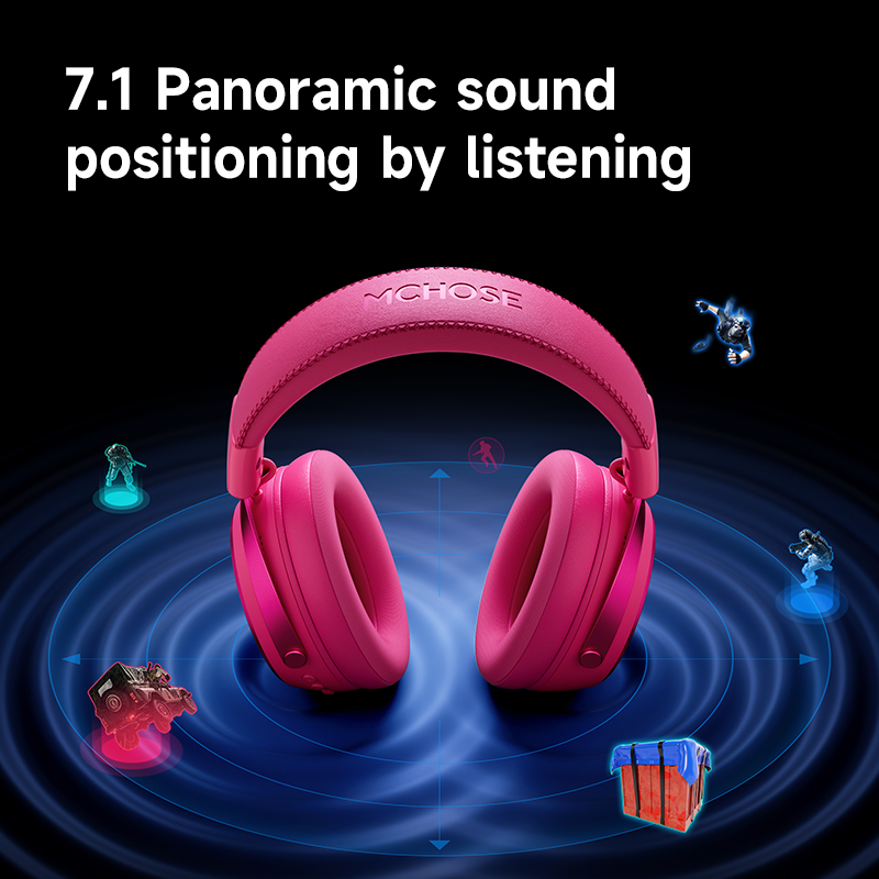 MCHOSE X9 Wireless Gaming Head - Gaming Headset 7.1 recension och pris