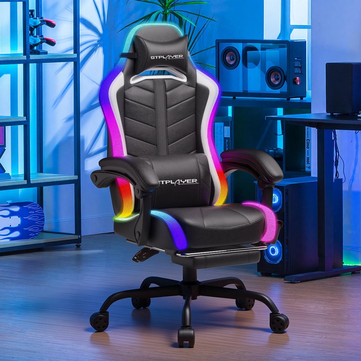 RGB LED Gaming Chair with Foot - Rgb Gaming Chair recension och pris