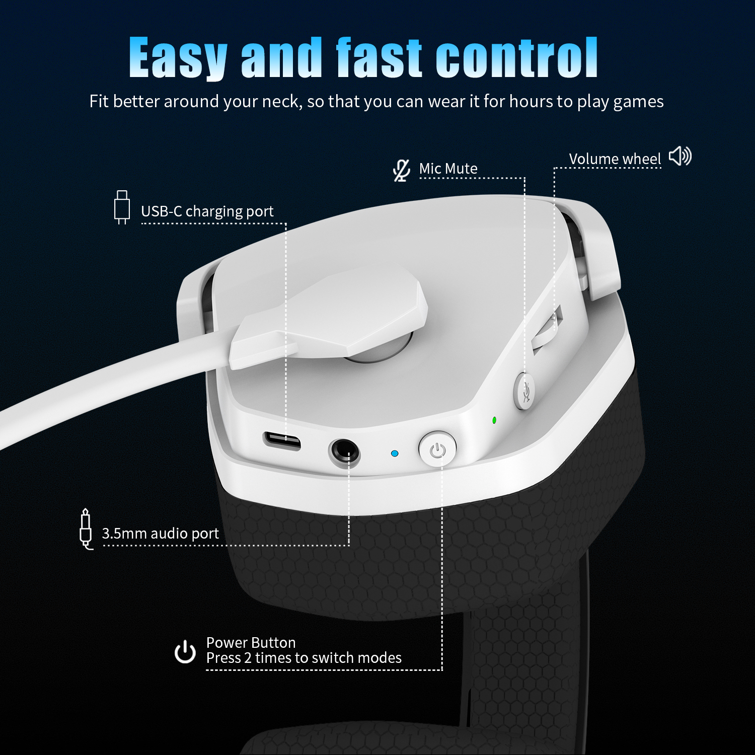 NUBWO G06 2.4G Dual Wireless G - Gaming Headset 7.1 recension och pris