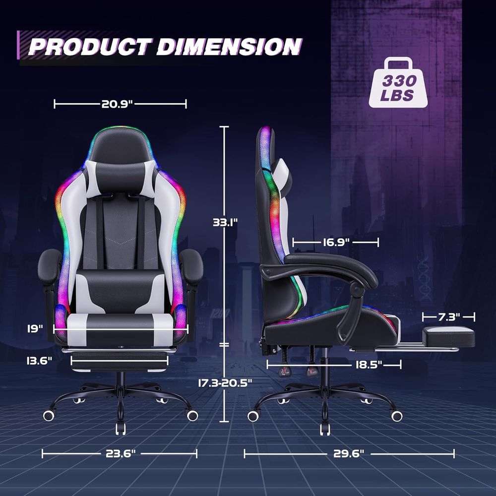 Ergonomic Swivel Gaming Chair  - Rgb Gaming Chair recension och pris