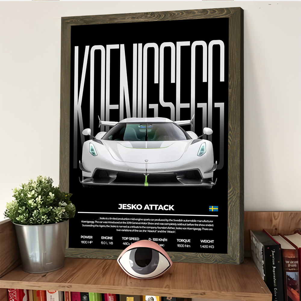 Sports Car Jesko Attack Printi - Esports & Gaming Optics Gmbh recension och pris
