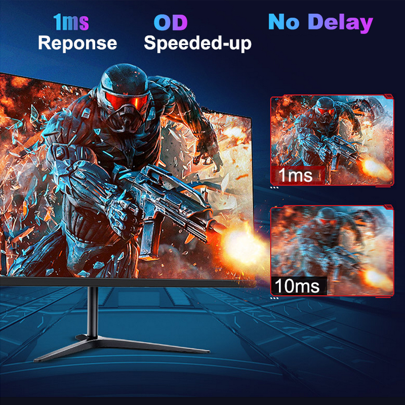 FYHXele 27inch Monitor FHD IPS - Gaming Monitor Curved recension och pris