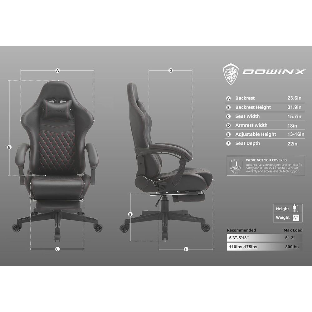 Vintage Style Leather Gaming C - Esports & Gaming Optics Gmbh recension och pris