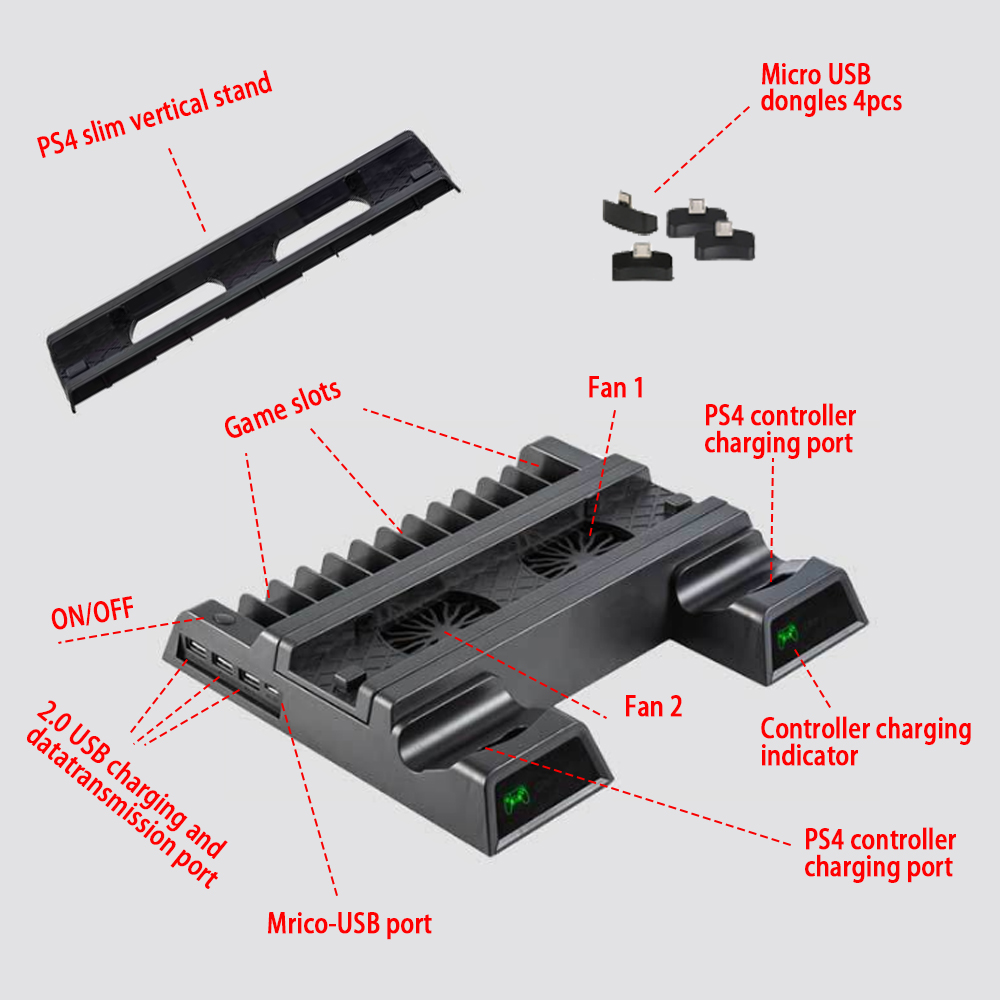 Support For Sony PS4 Game Cons - Esports Gaming Station recension och pris
