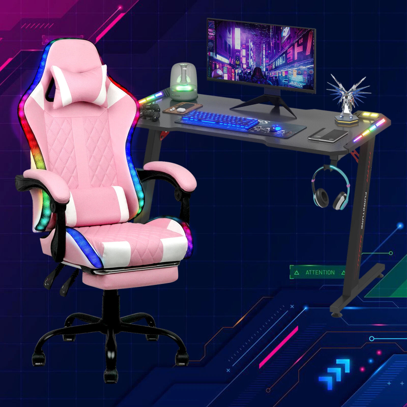Wholesale Black Ergonomic Tabl - Rgb Gaming Chair recension och pris