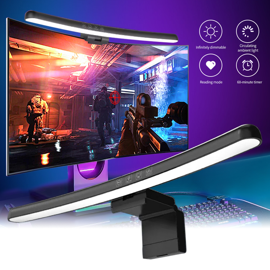 USB Stepless Dimming Screen Ha - Gaming Monitor Curved recension och pris