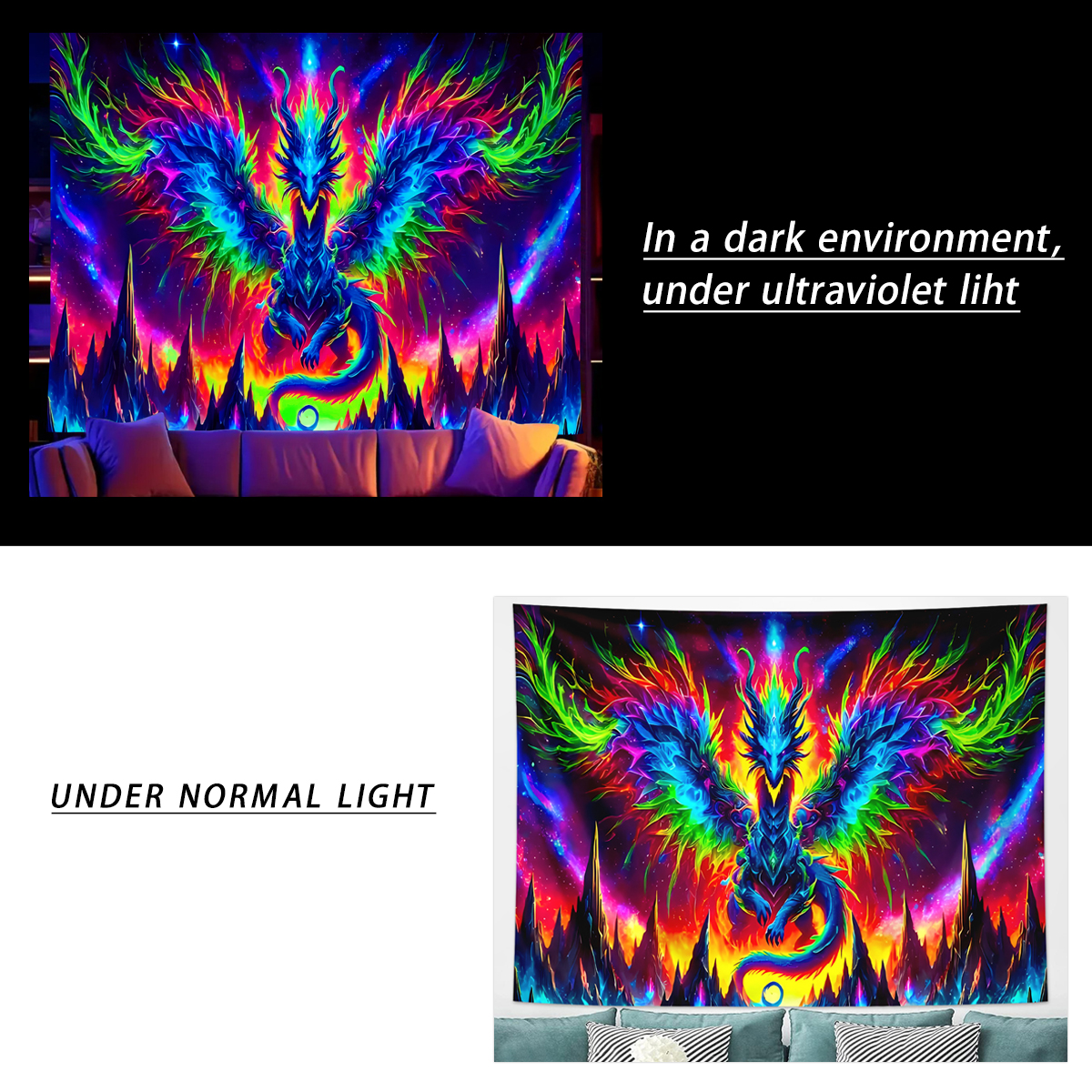 1pcFluorescent colored dragon  - Esports & Gaming Optics Gmbh recension och pris
