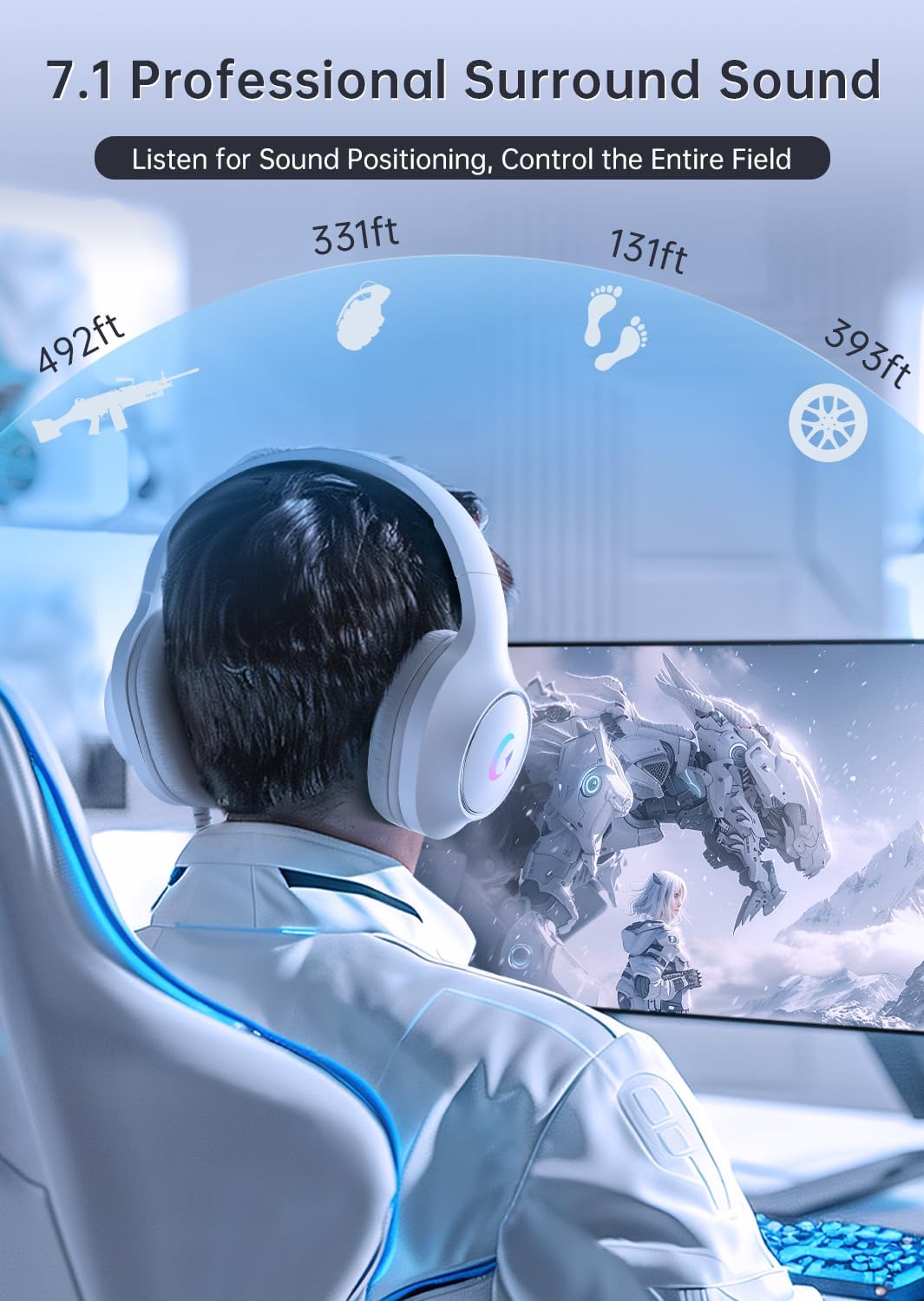 Gaming Headset With 7.1 Surrou - Gaming Headset 7.1 recension och pris