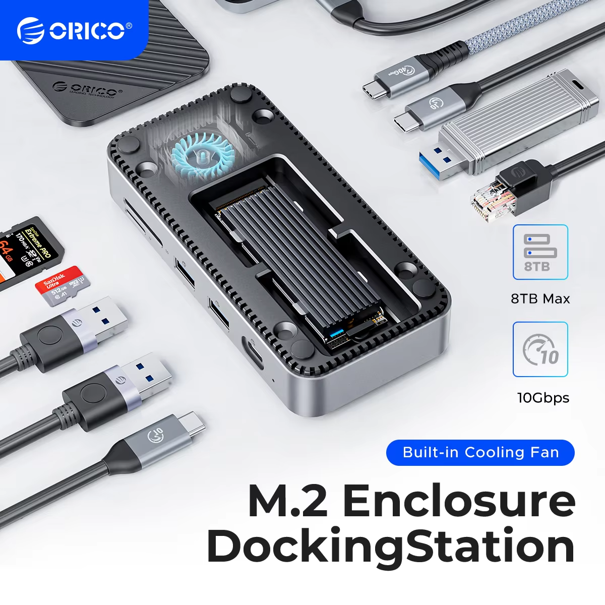ORICO USB C Display Hub 10Gbps - Esports Gaming Station recension och pris