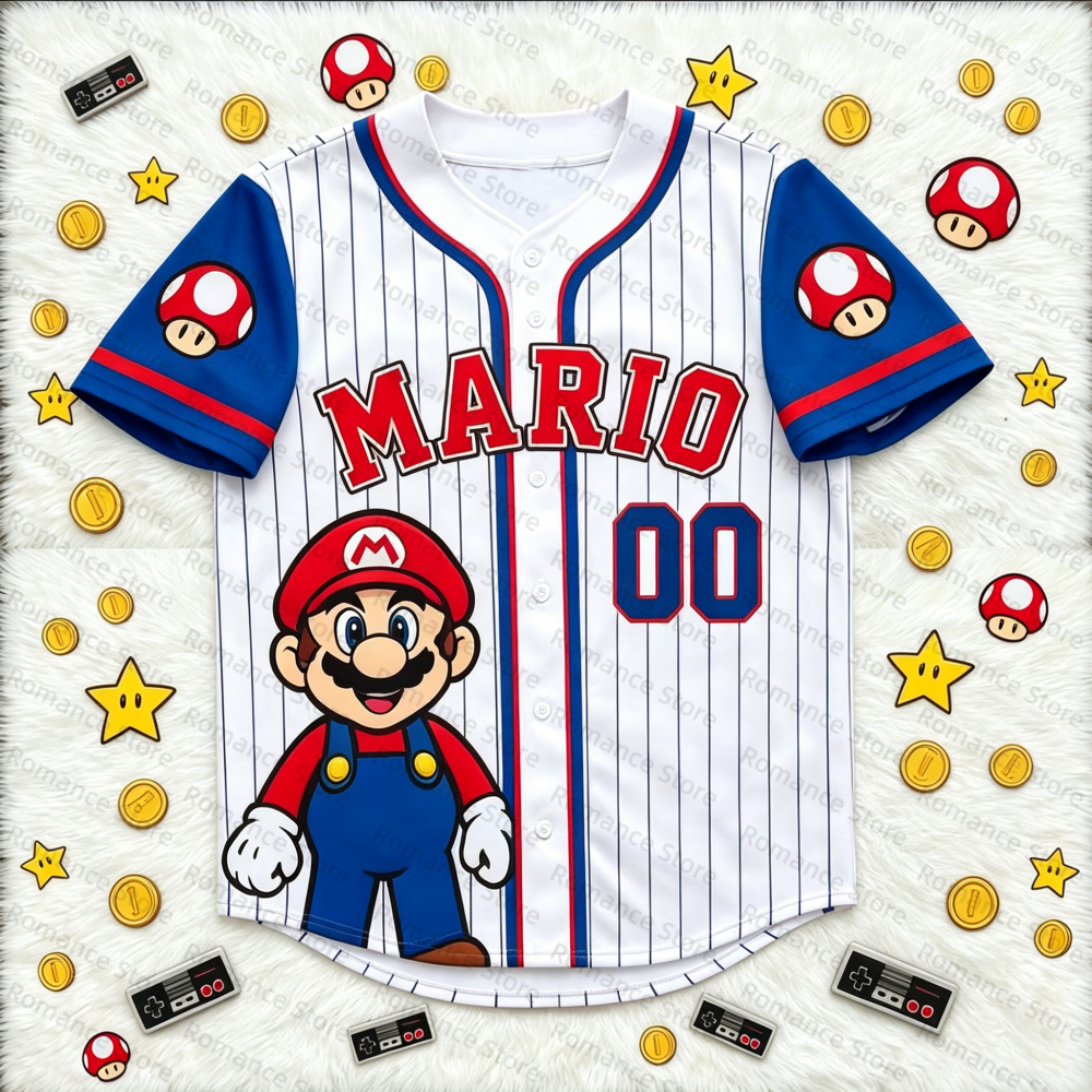 Super Mario Baseball Tops for  - Esports Gaming Shirts recension och pris