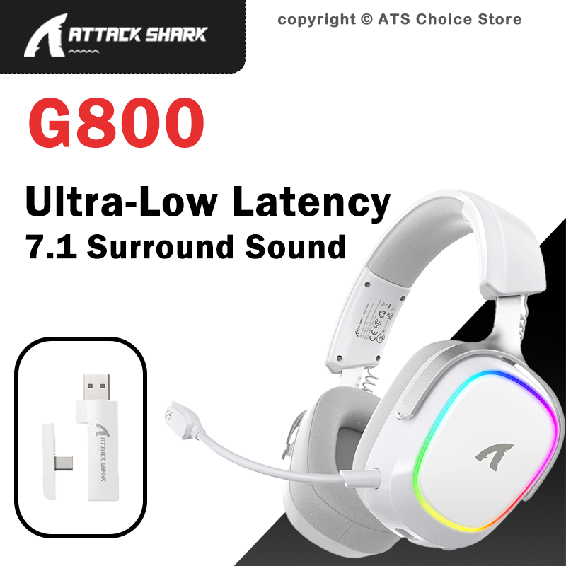 ATTACK SHARK G800 Wireless Gam - Gaming Headset 7.1 recension och pris