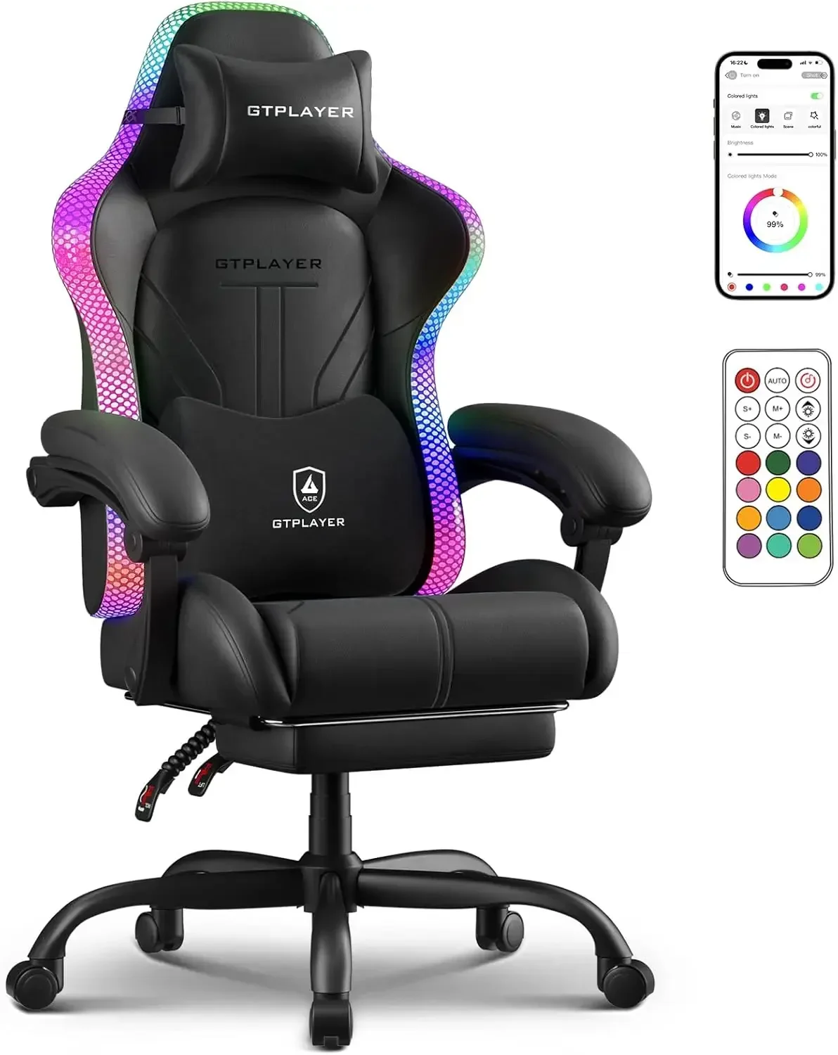 Gaming Chair, Computer Chair w - Rgb Gaming Chair recension och pris