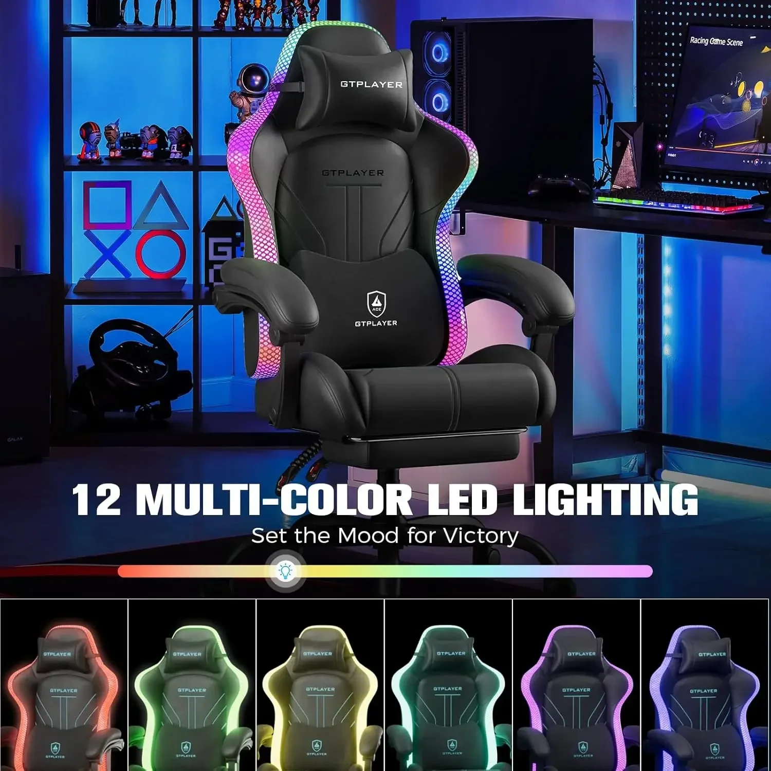 Gaming Chair, Computer Chair w - Rgb Gaming Chair recension och pris