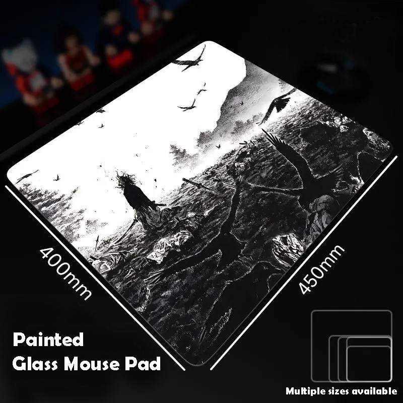 Black And White Glass Mousepad - Esports Gaming Stocks recension och pris