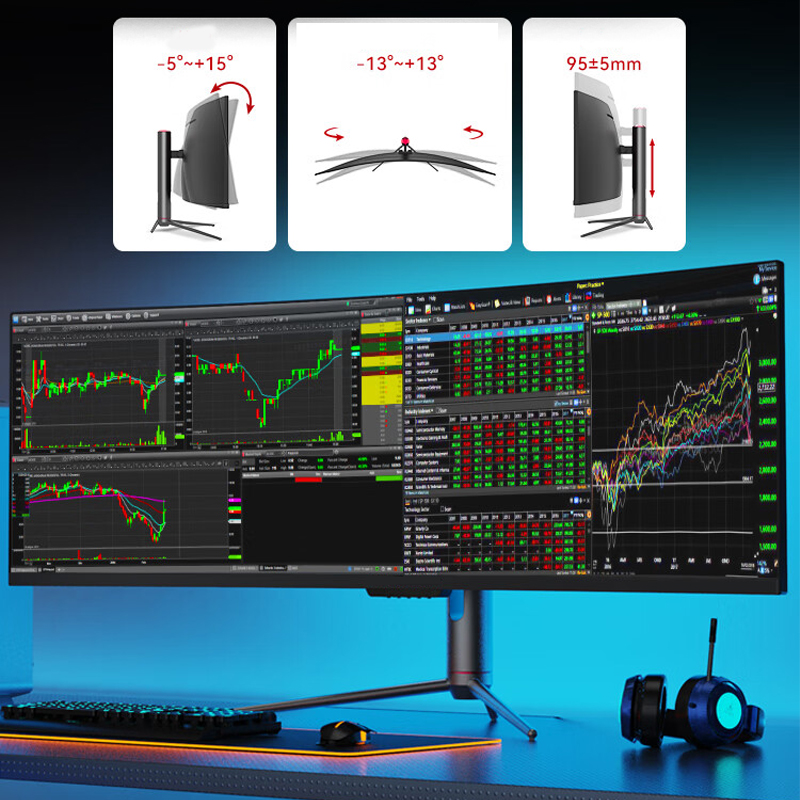 49-Inch Ultrawide Curved Gamin - Gaming Monitor Curved recension och pris