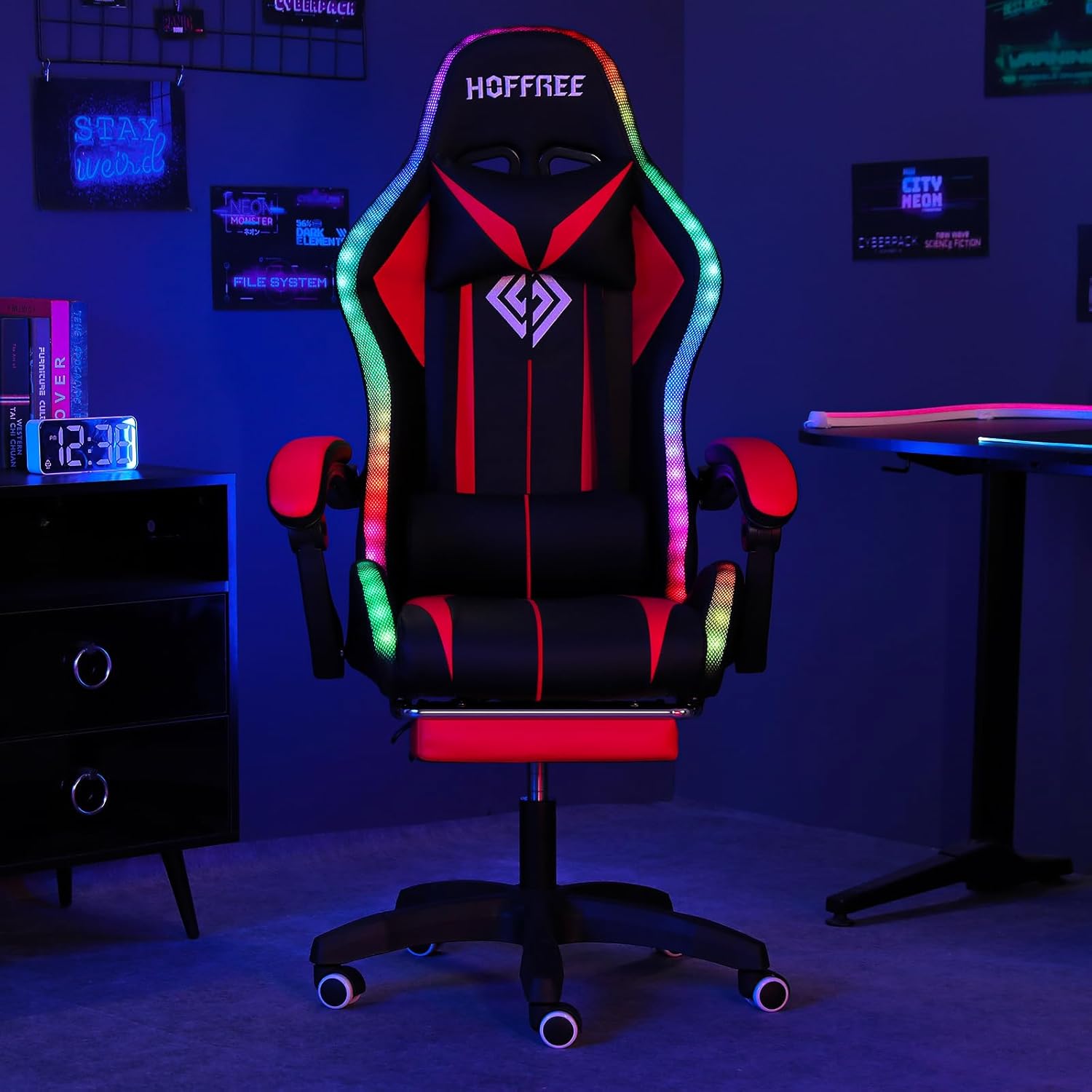 Gaming Chair Massage with LED  - Rgb Gaming Chair recension och pris