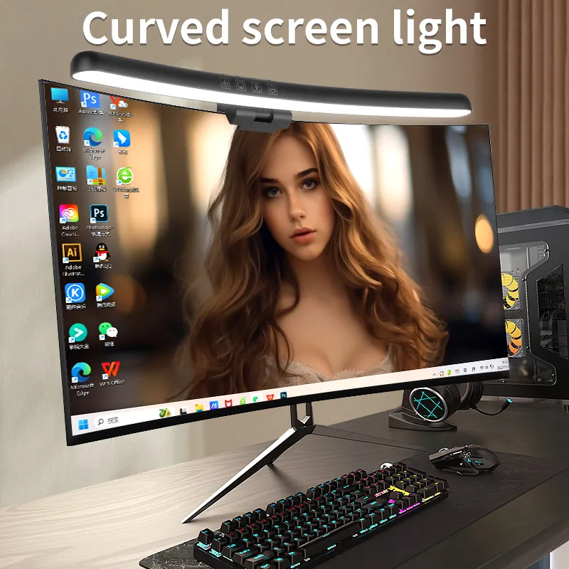 Curved LED Monitor Light Bar U - Gaming Monitor Curved recension och pris