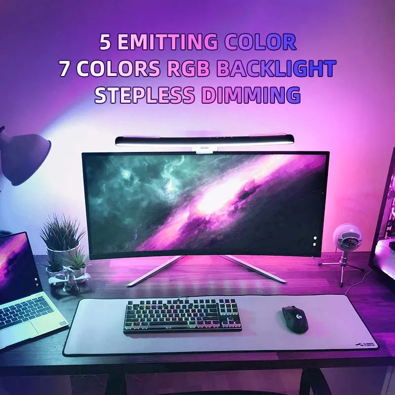 Curved LED Monitor Light Bar U - Gaming Monitor Curved recension och pris
