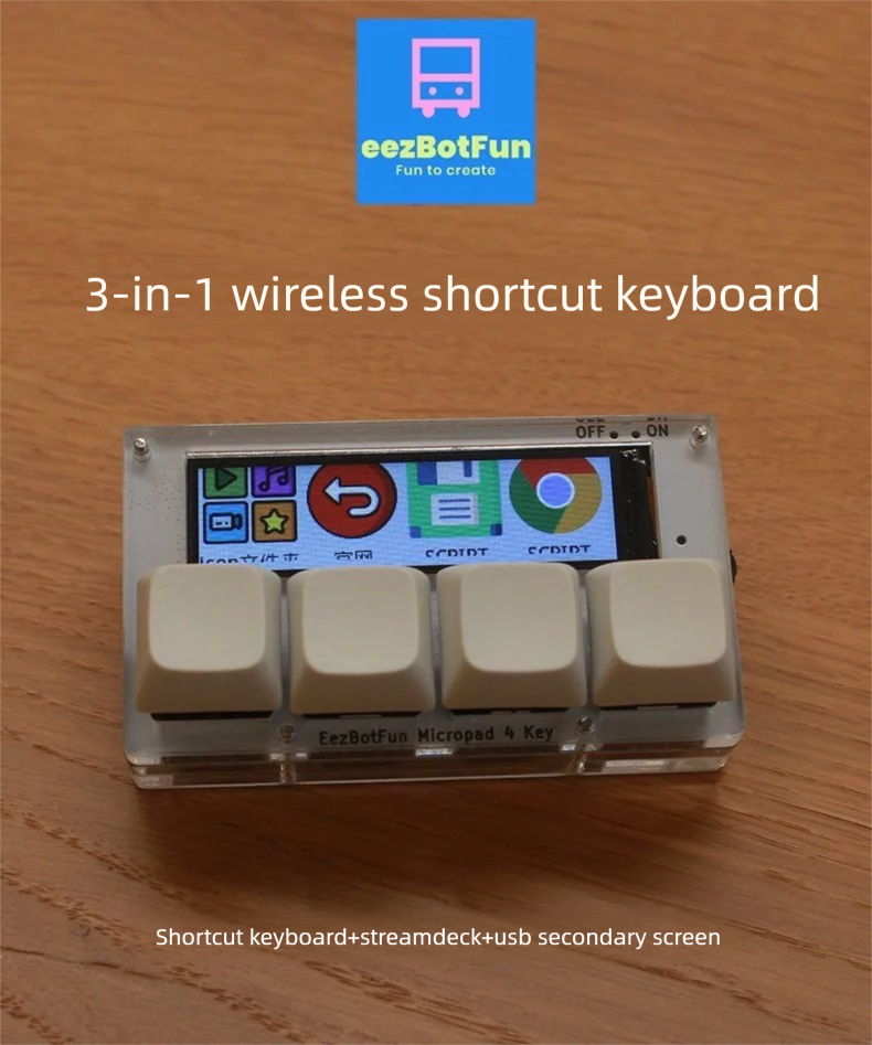 Micropad 4 Key - Wireless Prog - Elgato Stream Deck recension och pris